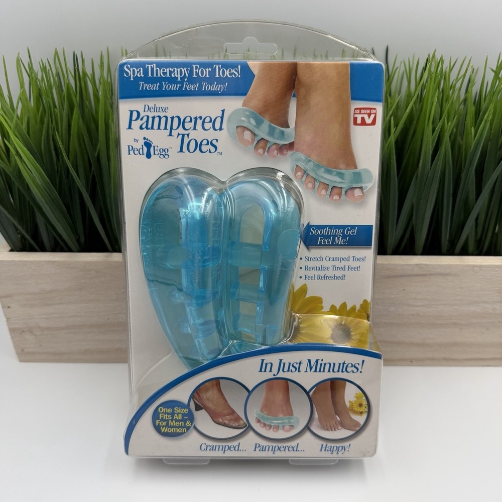 Blue Deluxe Pampered Toes By Ped‎ Egg Spa Therapy For Toes